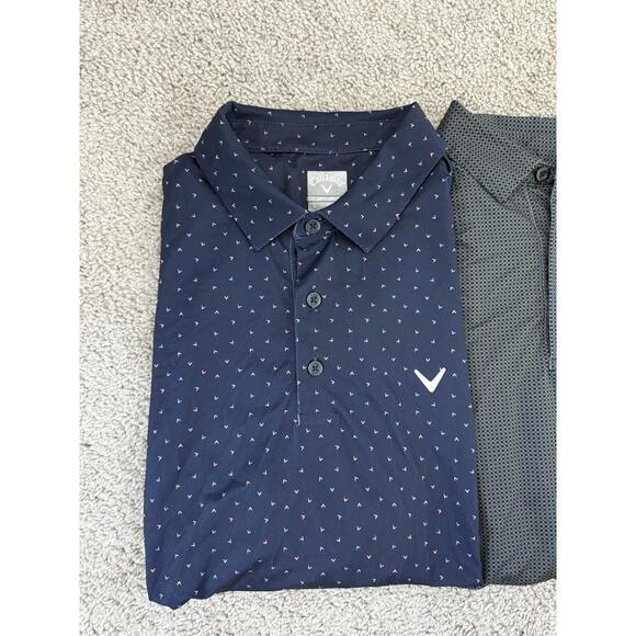 Callaway Set of (3) Opti-Dry Athleisure Performance Logo Polos Size L - Picture 4 of 6